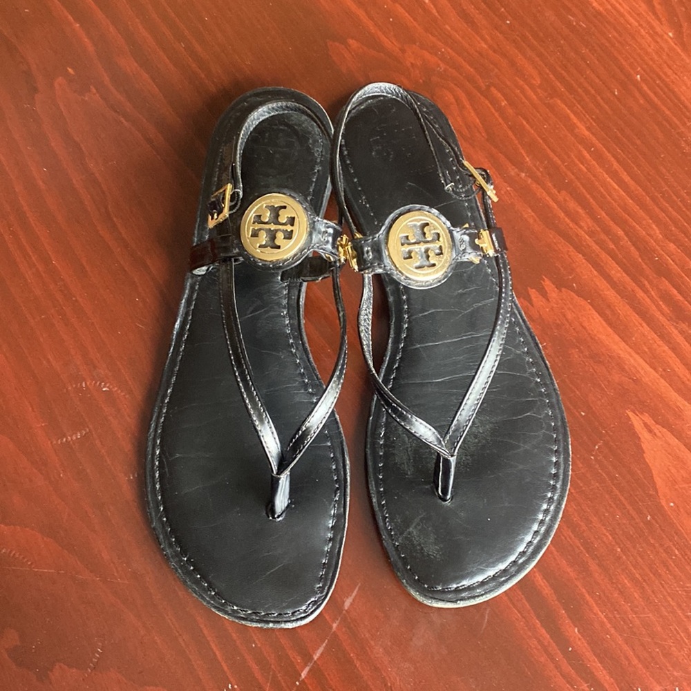 Tory Burch Leather Slingback Sandals